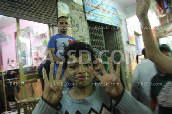 مسيرة ليلية مناهضة للانقلاب بالبراجيل بالجيزة