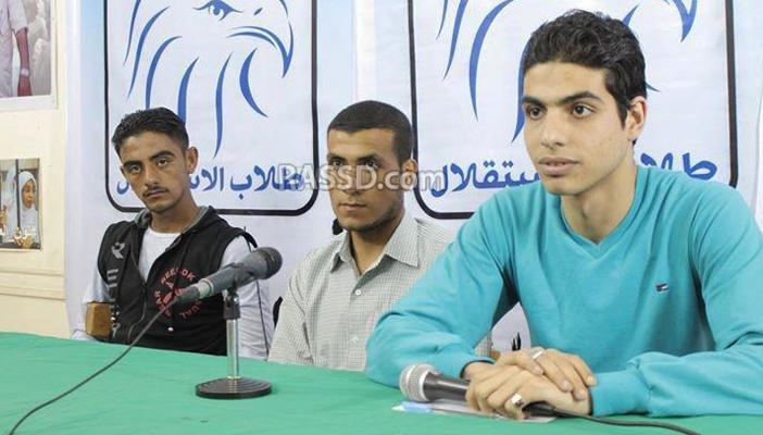 بالصور: مؤتمر صحفي لطلاب الاستقلال يعرض الانتهاكات ضد طلاب بني سويف