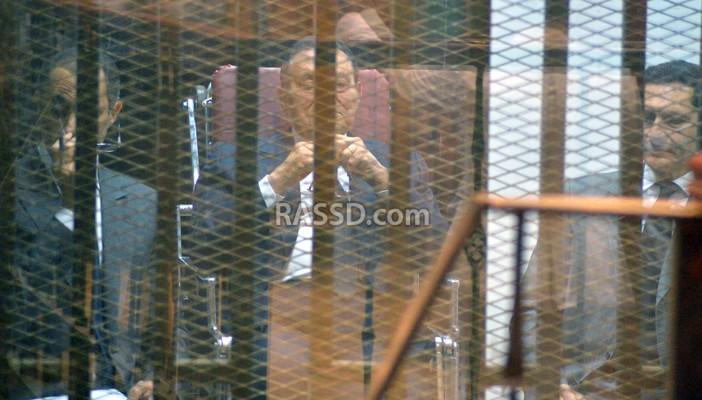 وصول المخلوع ونجليه للحكم عليهم بقضية القصور الرئاسية