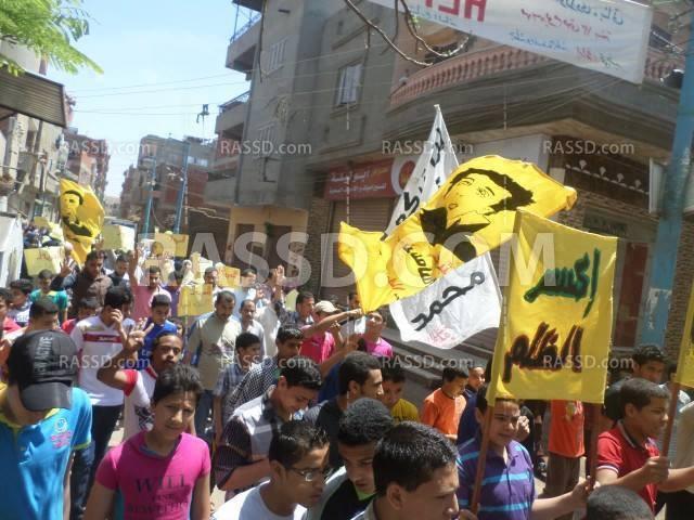 قرى الدقهلية تخرج في مسيرات للتنديد بالانقلاب العسكري