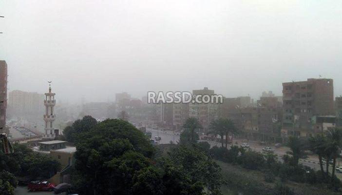 عاصفة رمال وموجة حارة تضرب أسيوط