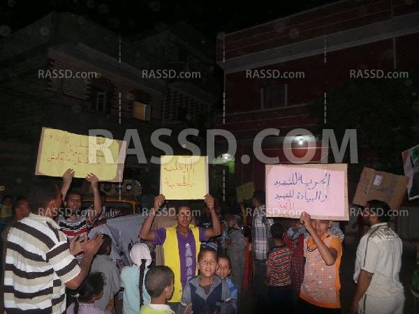 مسيرة مناهضة للانقلاب بسمالوط