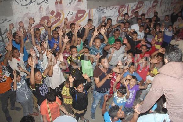 مسيرة حاشدة لأهالي فاقوس تنديدا باعتقال ابنهم