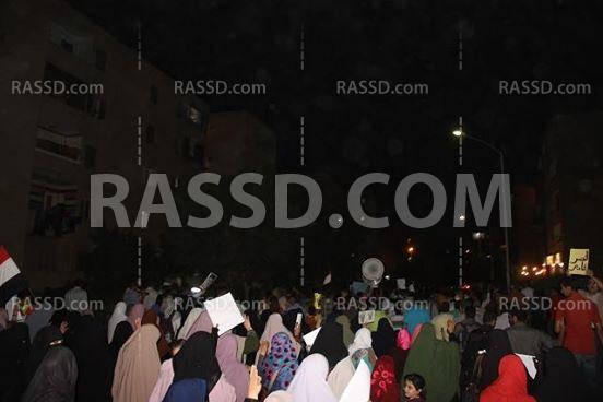 مسيرة مناهضة للانقلاب بالعاشر من رمضان