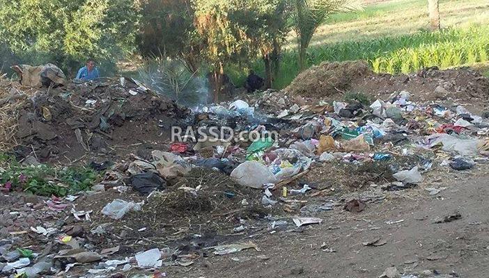 بالصور… القمامة تجتاح شوارع قرية “ببا” ببني سويف