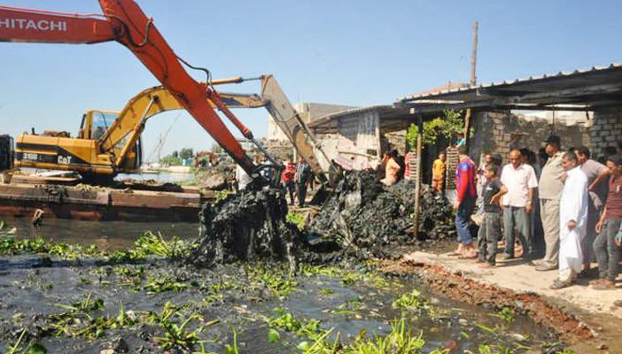 حملة لإزالة الأراضى المزروعة بالأرز في الفيوم