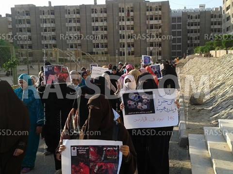 مسيرة رافضة “للإخلاء” داخل مدينة الأزهر الجامعية للبنات