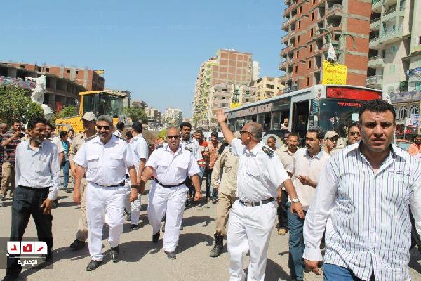 حملة أمنية فاشلة لإزالة مخالفات والإشغالات بالإسكندرية