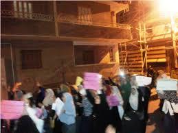 وقفة ليلية بقرية بدين أمام منزل الشهيد عبدالرحمن طه