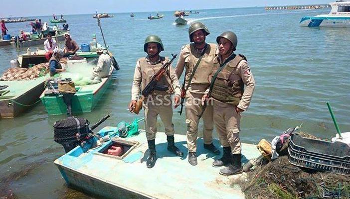 افتتاح أول موسم صيد عسكري ببحيرة البردويل بشمال سيناء