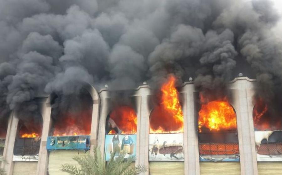 التعليم: حريق بمدرسة في الدقي بسبب انفجار أسطوانة غاز