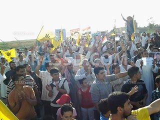 مظاهرة حاشدة ببلطيم لرفض مسرحية الانتخابات