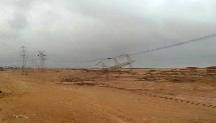 أسوان: انقطاع الكهرباء بمركز ناصر بعد تفجير برج بكوم أمبو