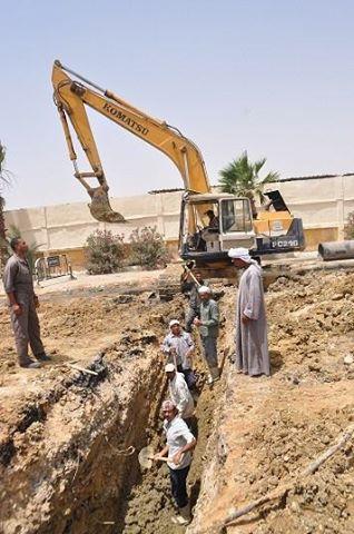 احلال وتجديد خط الصرف الصحي بطريق ناصر بالسويس