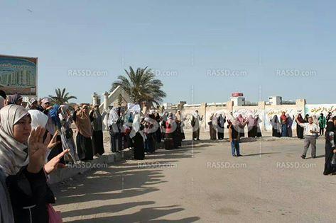 وقفة لنساء ضد الانقلاب بمنطقة العوايد بالإسكندرية