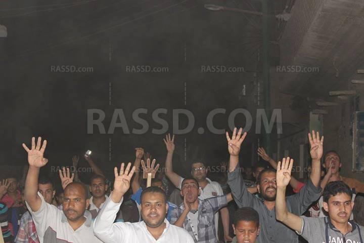 مسيرة ليلية لرافضى الانقلاب بالقليوبية