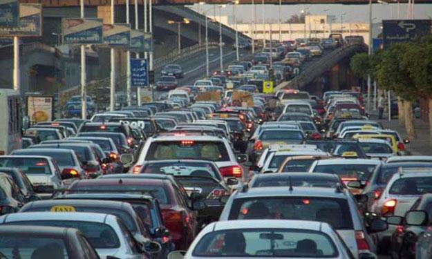 شلل مروري بالزيتون وكوبري العروبة