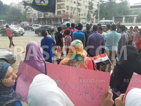 وقفة لحركة “طنطاوية ضد الانقلاب ” بشارع البحر بطنطا .