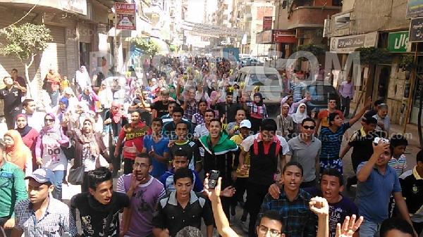 تظاهرة مناهضة للانقلاب بالفلكي في الإسكندرية