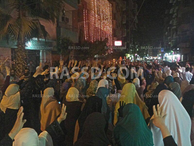 مسيرة ليلية حاشدة لتحالف دعم الشرعية بطنطا