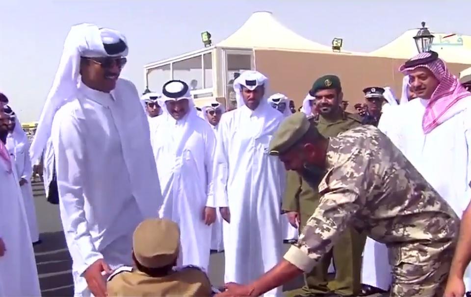 التليفزيون القطري يذيع حفل تخرج الخدمة الوطنية..ولا وجود لتصريحات تميم