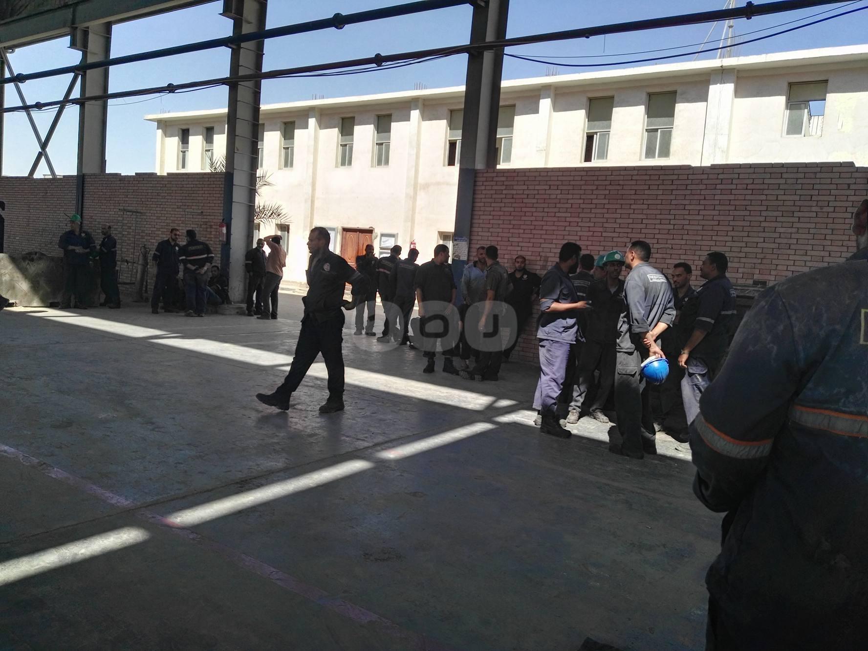 بالصور.. إضراب عمال المصرية للحديد والصلب والشركة ترد بالفصل التعسفي