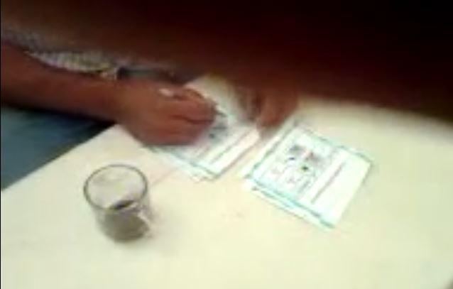 بالفيديو.. تسويد بطاقات انتخابية لصالح السيسي