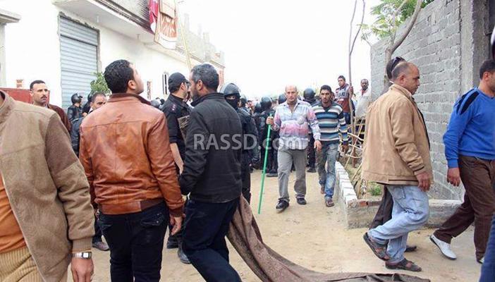 بالصور.. حملة إزالة لمنازل أهالي عزب العرب بالإسكندرية