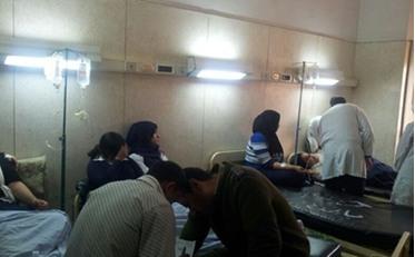 خروج طالبات العريش من المستشفي بعد استقرار حالتهن