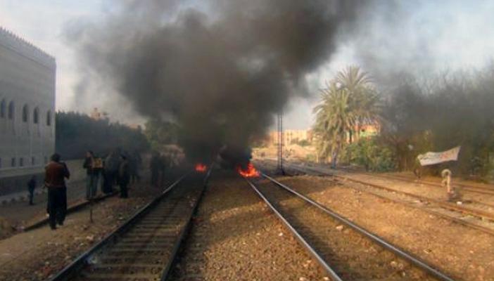 انفجار ثان بقضبان السكة الحديد فى أبو كبير بالشرقية