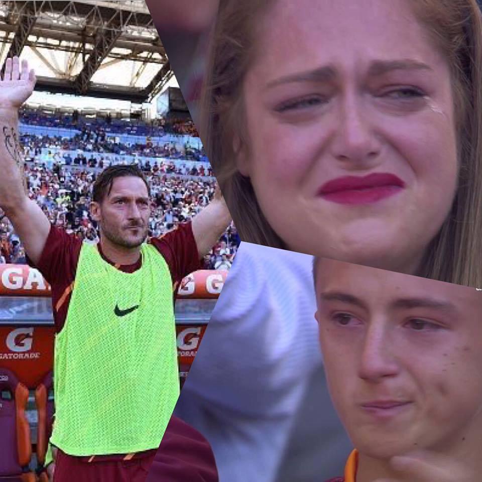 بالفيديو.. دموع توتي في مباراته الأخيرة مع روما