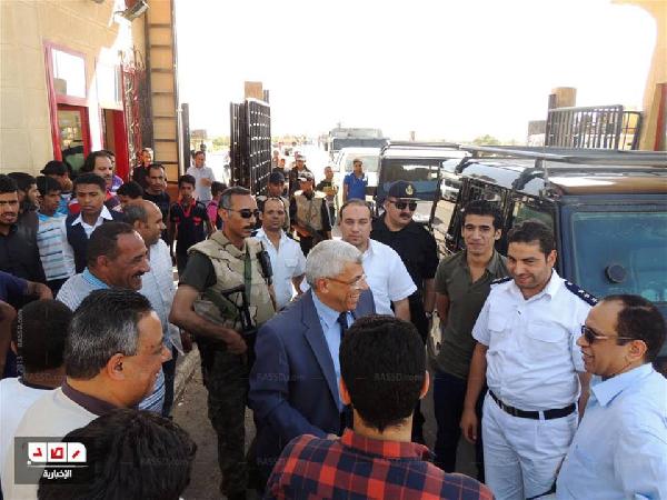 أمن شمال سيناء يتفقد المنشآت الأمنية قيد الإنشاء برفح