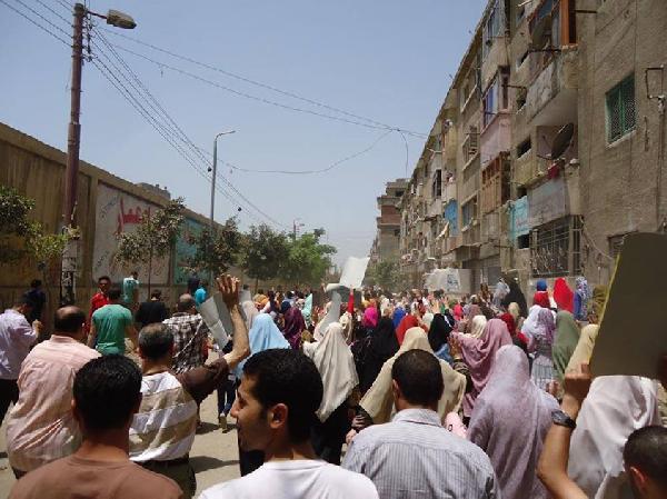 مسيرة حاشده بدسوق تضامنا مع انتفاضة السجون الثانية