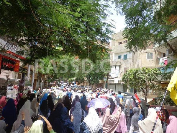 مسيرة لتحية مقاطعي انتخابات العسكر ببني سويف