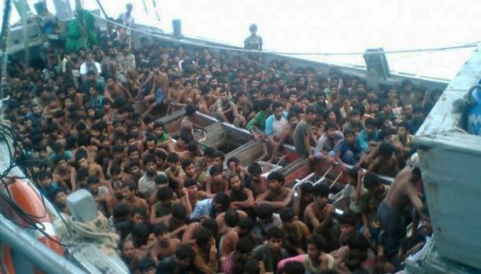 ميانمار تضبط قارب على متنه 700 مهاجر غير شرعي