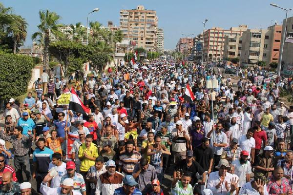 القوصية تنتفض بمسيرتين فى أول أسبوع عقب انتخابات العسكر‬