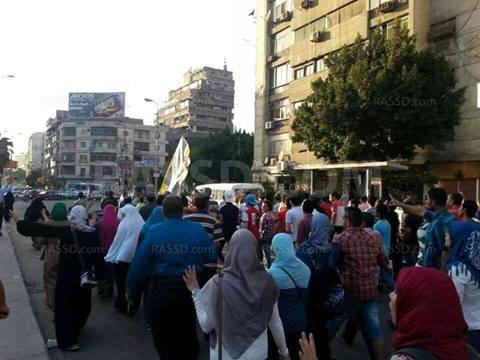 مسيرة مناهضة للانقلاب العسكري بمصر الجديدة