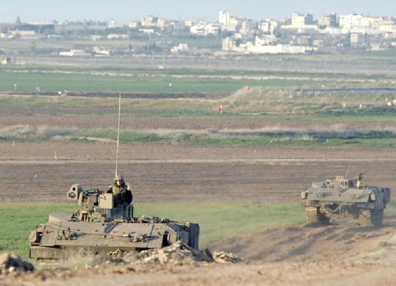 توغل آليات عسكرية صهيونية داخل حدود رفح الشرقية