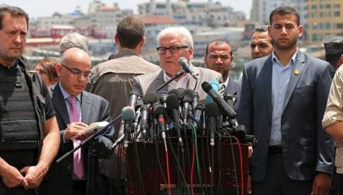 وزير خارجية ألمانيا يطالب برفع الحصار الإسرائيلي عن قطاع غزة