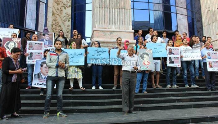 بالصور.. وقفة أمام “الصحفيين” ضد حبس ماهينور.. وبلطجية يعتدون عليها