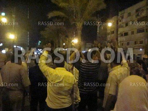 مسيرة حاشدة للتحالف الوطنى لدعم الشرعية بدمياط