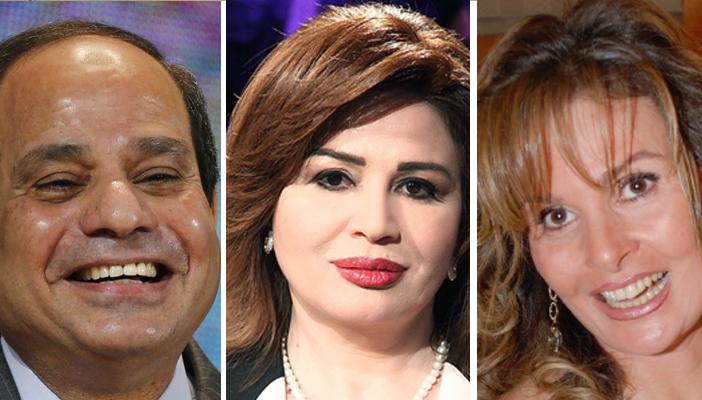 يسرا وإلهام مع السيسي في ألمانيا.. ونشطاء: “كان خد صافيناز أجدع”