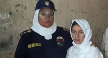 وصول “سيدة المطار” لمحكمة شمال القاهرة