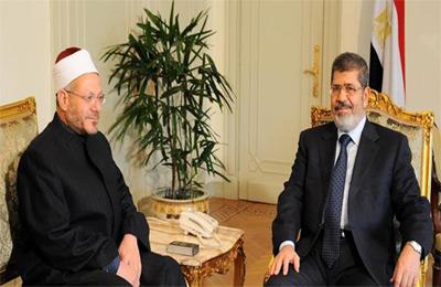 مرسي يستقبل المفتي لمناقشة قضايا الامة الاسلامية