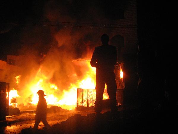 اندلاع حريق داخل قسم ببورسعيد