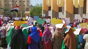 مسيرة لطالبات جامعة الفيوم تضامنًا مع انتفاضة السجون