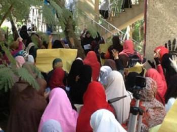 مسيرة حاشدة لطالبات الازهر بالقاهرة