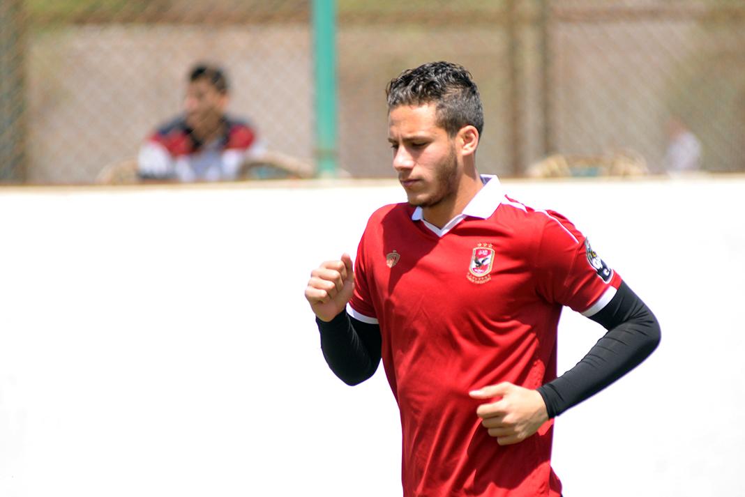 رمضان صبحي يخوض مرانه منفردًا بعد أداء امتحان اللغة العربية