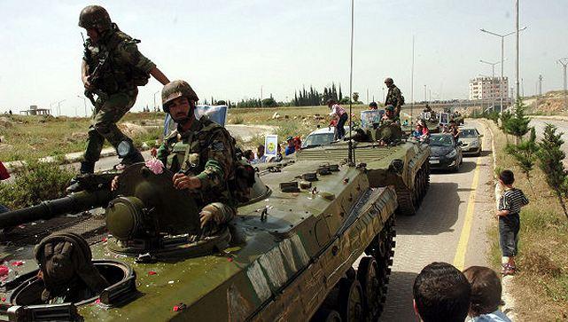 قوات الأسد تهاجم آخر موقع لمقاتلى المعارضة فى ريف القصير