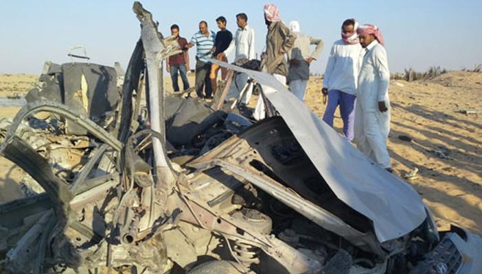 إصابة 3 معلمين بتفجير عبوة ناسفة بطريق الشيخ زويد